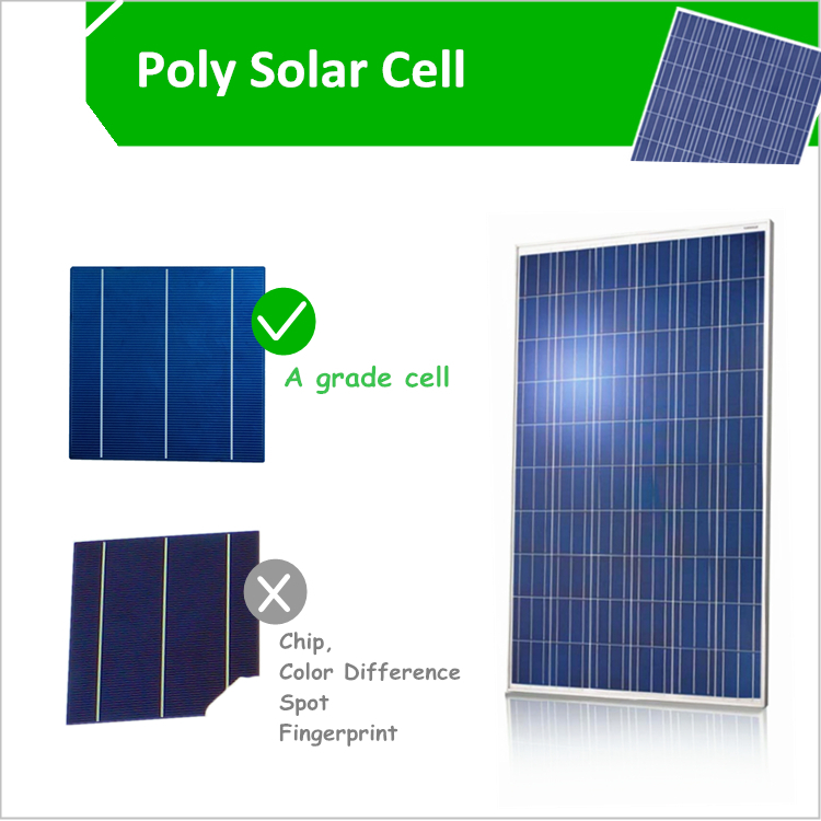 Hot sale 250w poly-crystalline silicon solar panel which combined by 60pcs poly cells