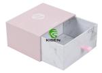 High End Exquisite Cardboard Jewelry Gift Boxes Biodegradable Light Pink Color