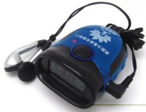 China FM Radio Pedometer Multifunctional Distance Pedometers with LED Light wholesale