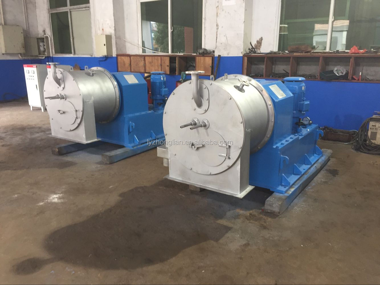SS316l HR500 automatic continuous two stage pusher centrifuge for salt