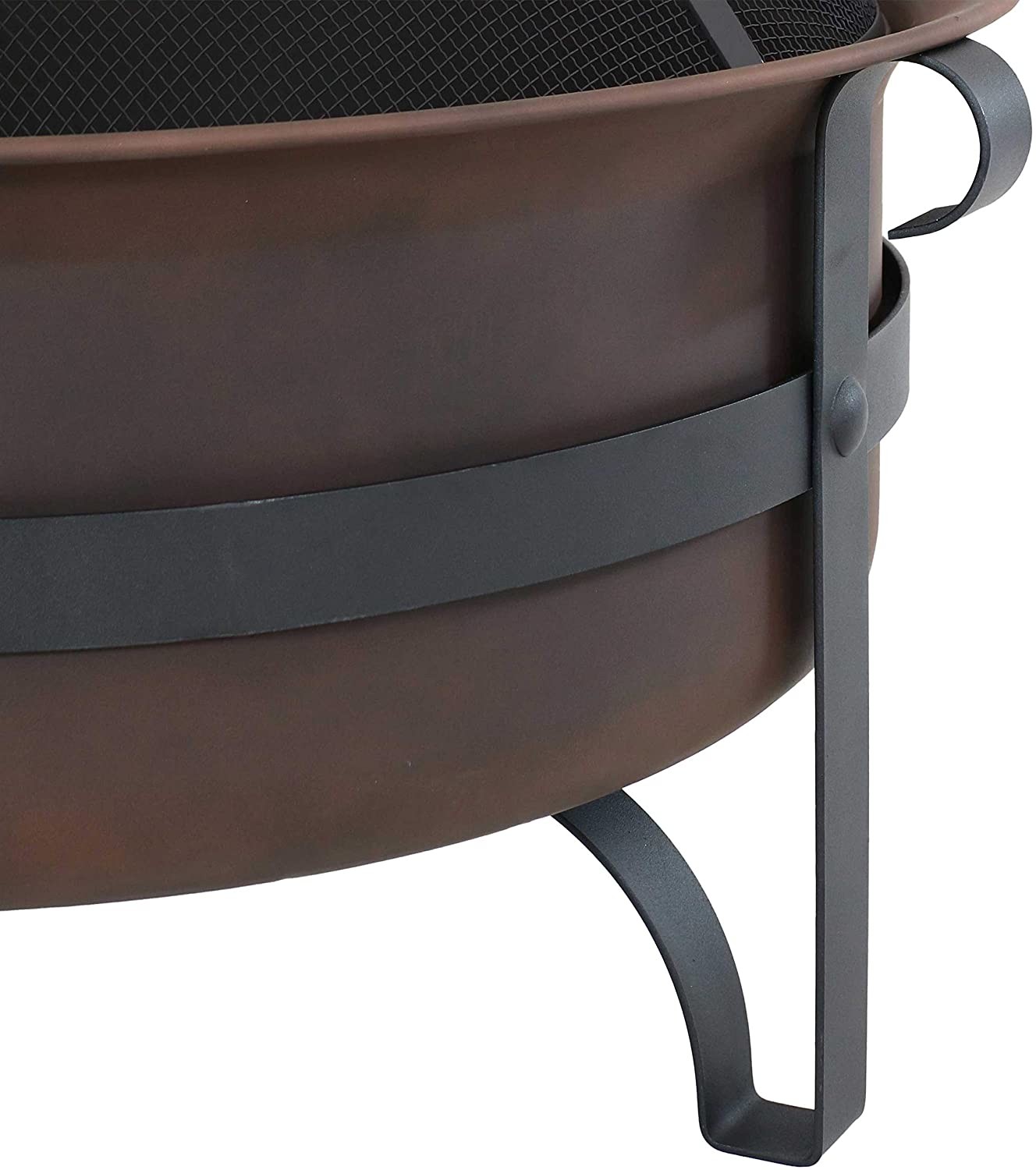 Large Bronze Cauldron Outdoor Charcoal Fire Pit Round Wood Burning Patio