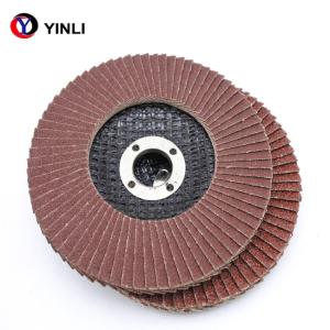 China 120 grit 150x22mm Aluminum Flap Disc T27 For Metal polishing wholesale