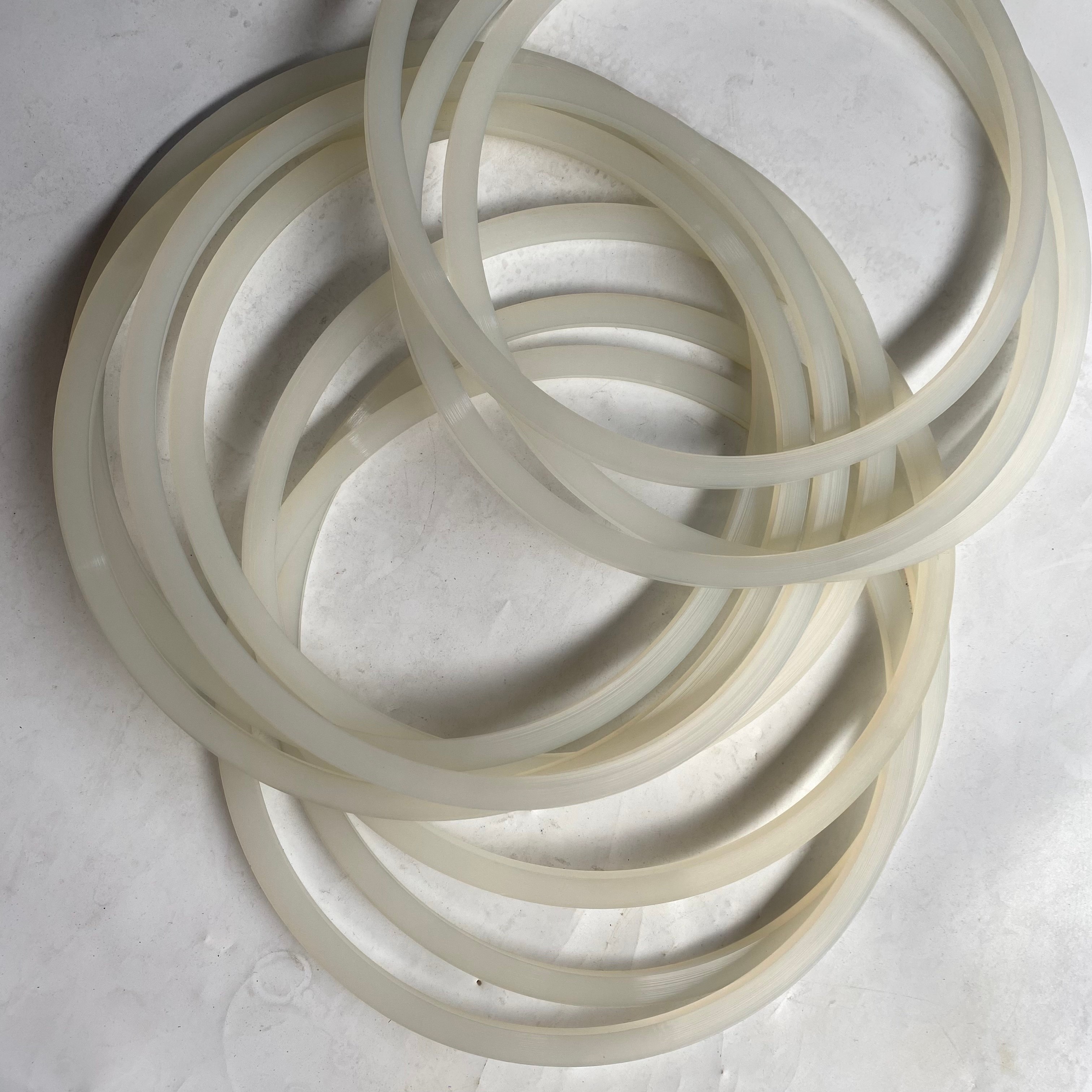 Discharge Seal Ring Polyurethane White Rubber Ring Sany Zoomlion Concrete Pump Truck Accessories