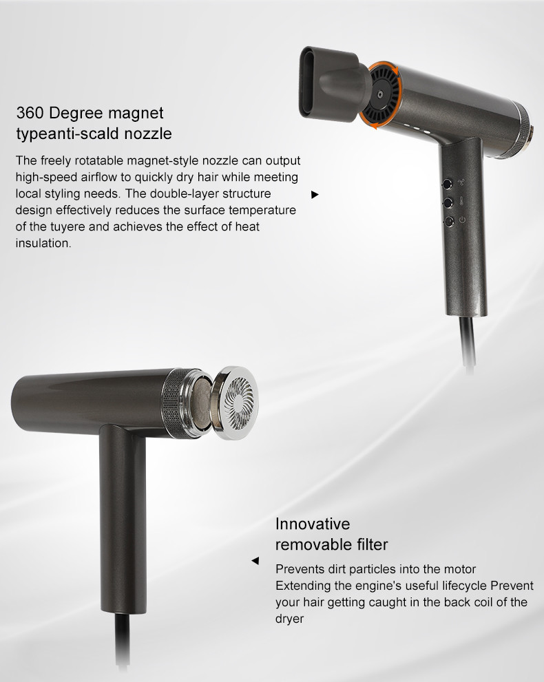 MeStar Hair Blow Dryer Aircraft Turbine Engine Modeling 1 Year Warranty