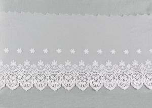 China Embroidered Nylon Dying Lace Fabric Bilateral Symmetry Lace For Wedding Dresses wholesale