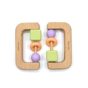 China CPSIA ASTM Wooden Silicone Teether BPA Free Baby Chewable Ring wholesale