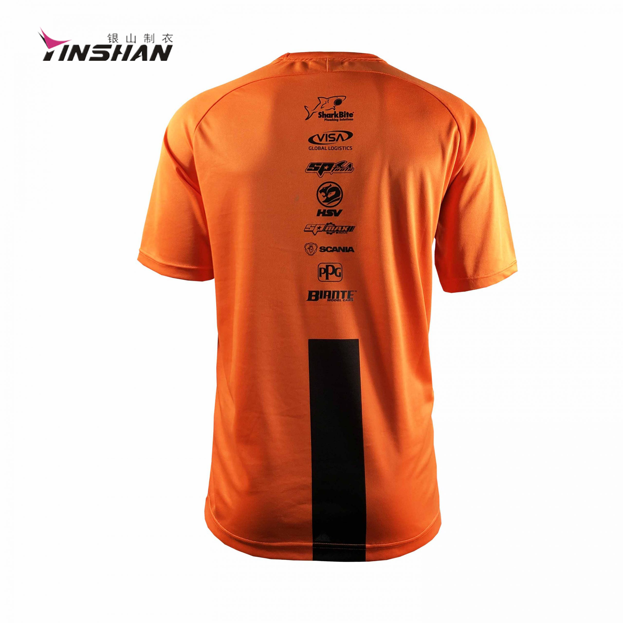 2022 Orange OEM Logo T-shirt Customized for Other Sportswear Type