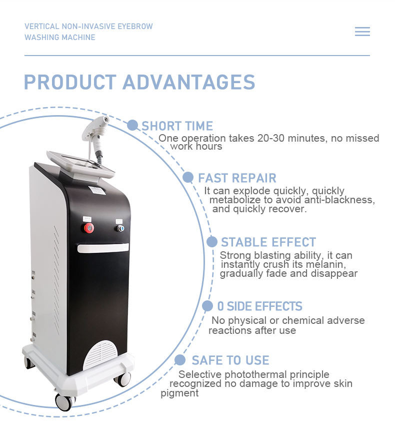 ODM 1200w Q Switched ND YAG Laser Machine Carbon Peeling Machine