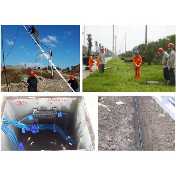 Outdoor Fiber Optic Cable G652D/ G657A1 GYTA Light Armored Cable Aerial And Duct