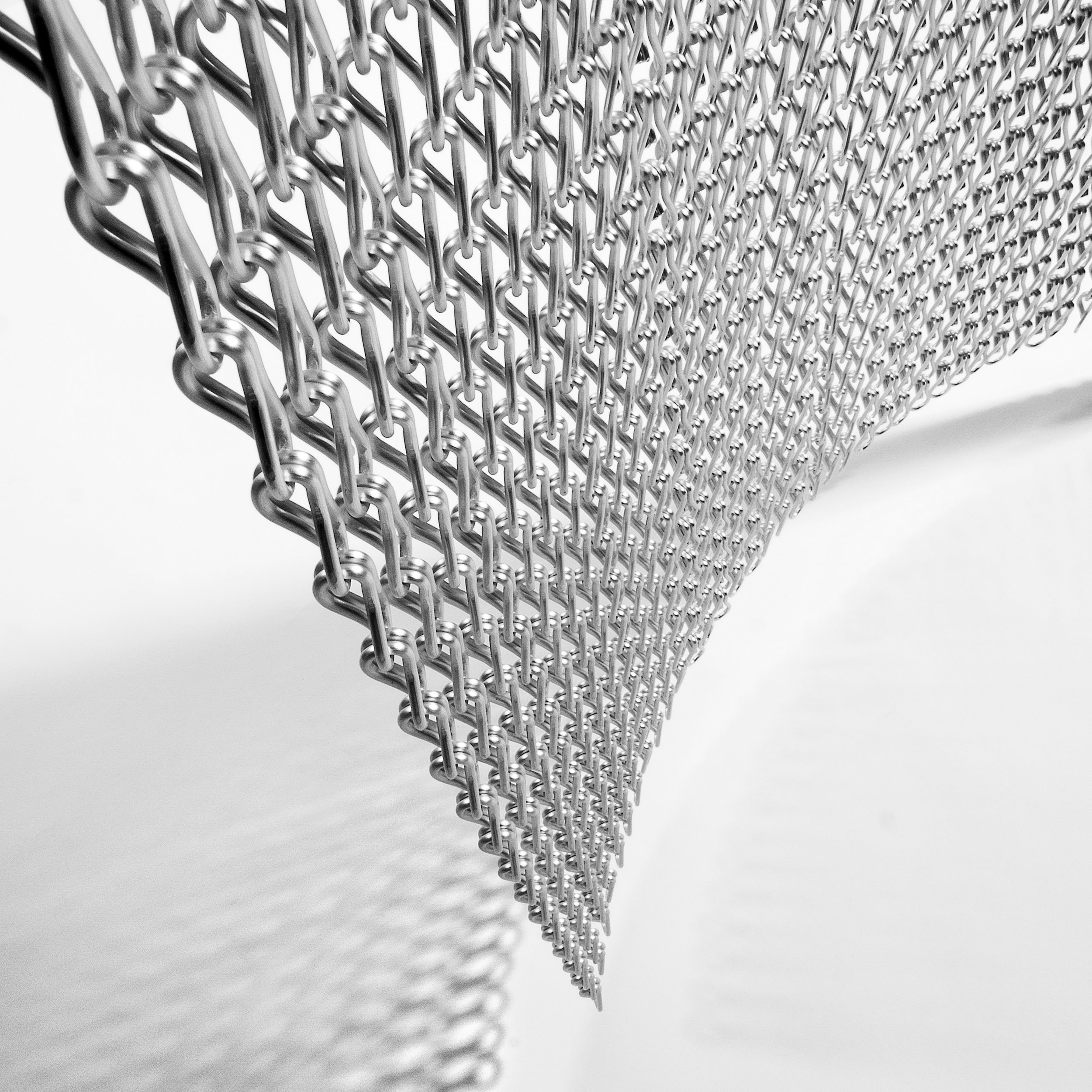Light Weight Chain Mesh Curtain 1m-3m Width 1m-30m Length High Strength Fireproof Soundproof Decorative