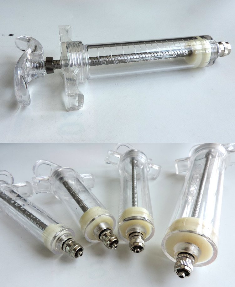 Vaccine Plastic Reusable Syringe 100ml Sheep Injection Gun Livestock