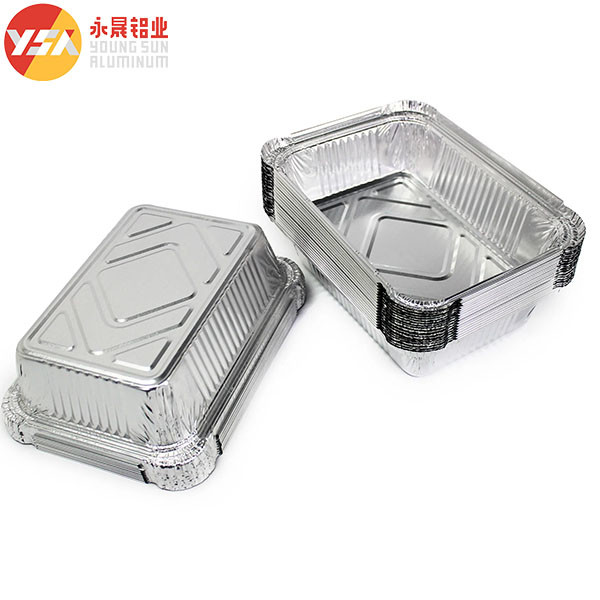 8389 Aluminum Container 210*140*38mm Serving Trays 800ml 1000 Pieces