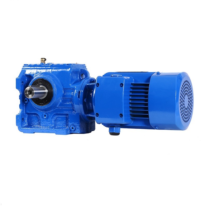Single Reduction Helical Bevel Gear Box Gearmotor 1450rpm