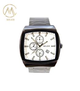 China Concise Style Quartz Wirstwatch Calendar Display Stainless Steel Strap Watches wholesale