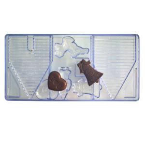 China ODM Heart Shape Custom Chocolate Molds Silicone Food Grade Sustainable wholesale