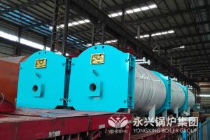China Light Weight Gas Fired Hot Water Boiler Less Heat Loss For Bath Center wholesale