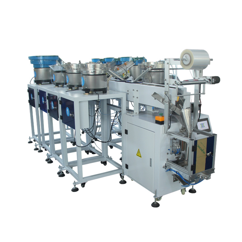 high quality Multi Function Reliable Bathroom parts Mixed Packaging Machine Screw Gasket Hardware Packing Machine Supplier