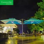 Foldable Outdoor Sunshade Parasol Large Aluminum Garden Umbrella for Hotel