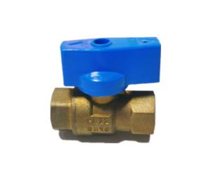 China 3/8 BSP CNC Lead Free Brass Ball Valve Female With Butterfly Handle wholesale