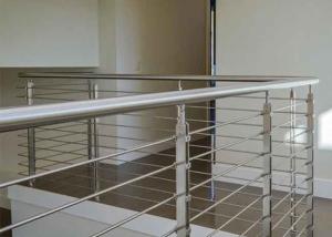 China Solid Rod Bar Stainless Steel Railing Hollow Tube Round / Square Shape Post wholesale