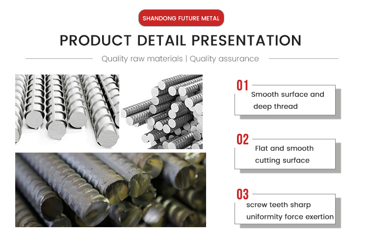 25mm 8-32mm Grade III Seismic Resistant Threaded Steel Precision Steel Rebar for Building
