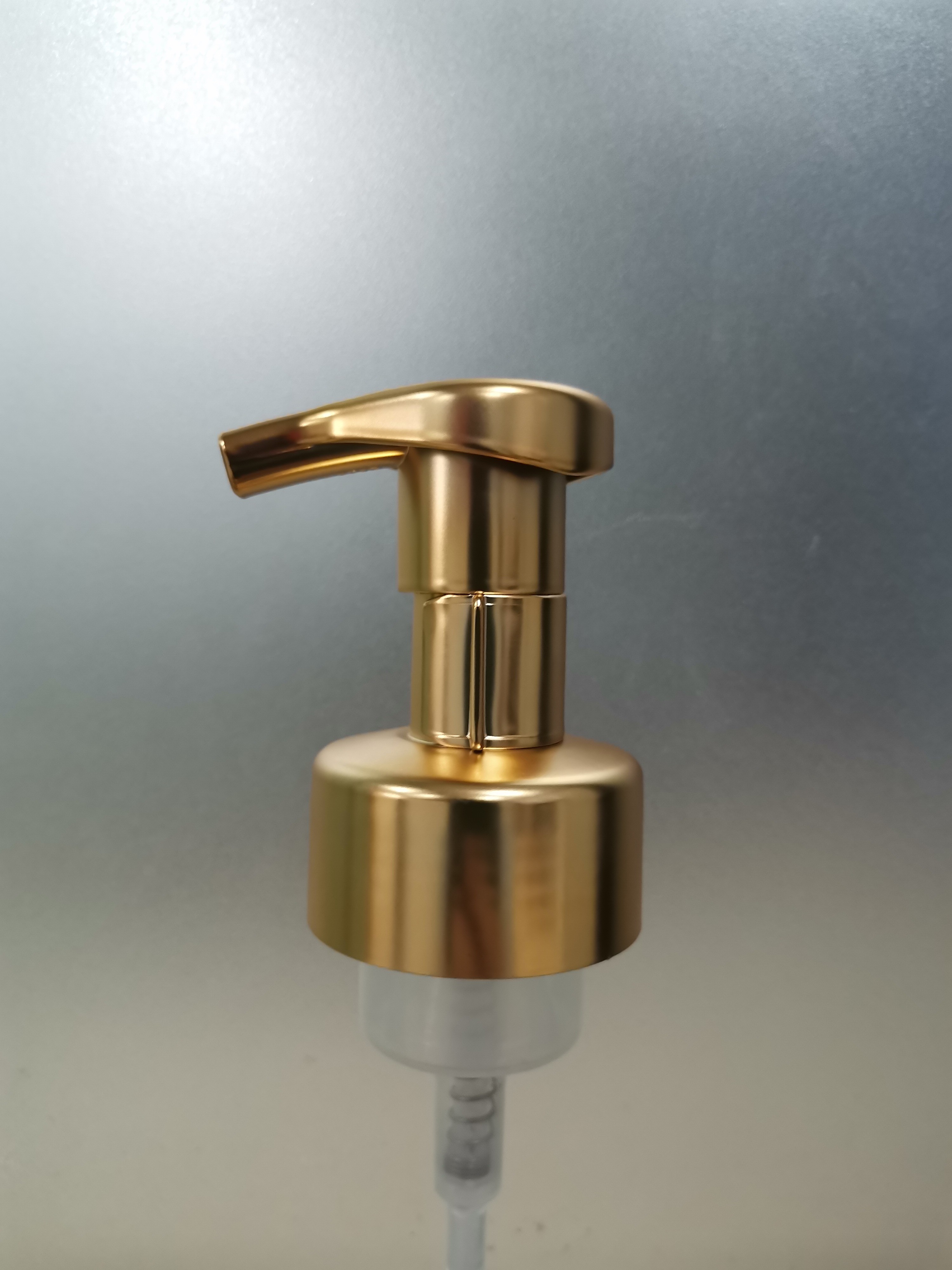 Foam Bottle Pump With Transparent Housing For Gentle Dispensing