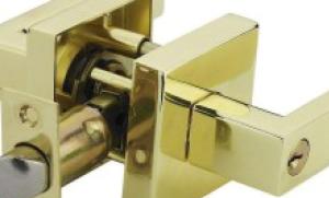 China Reliable Door Handle Safety Lock Polished Brass Zine Aolly Material wholesale
