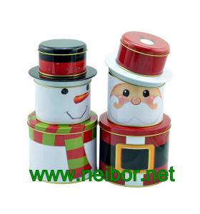 China Christmas holiday tin box decorative tin box wholesale