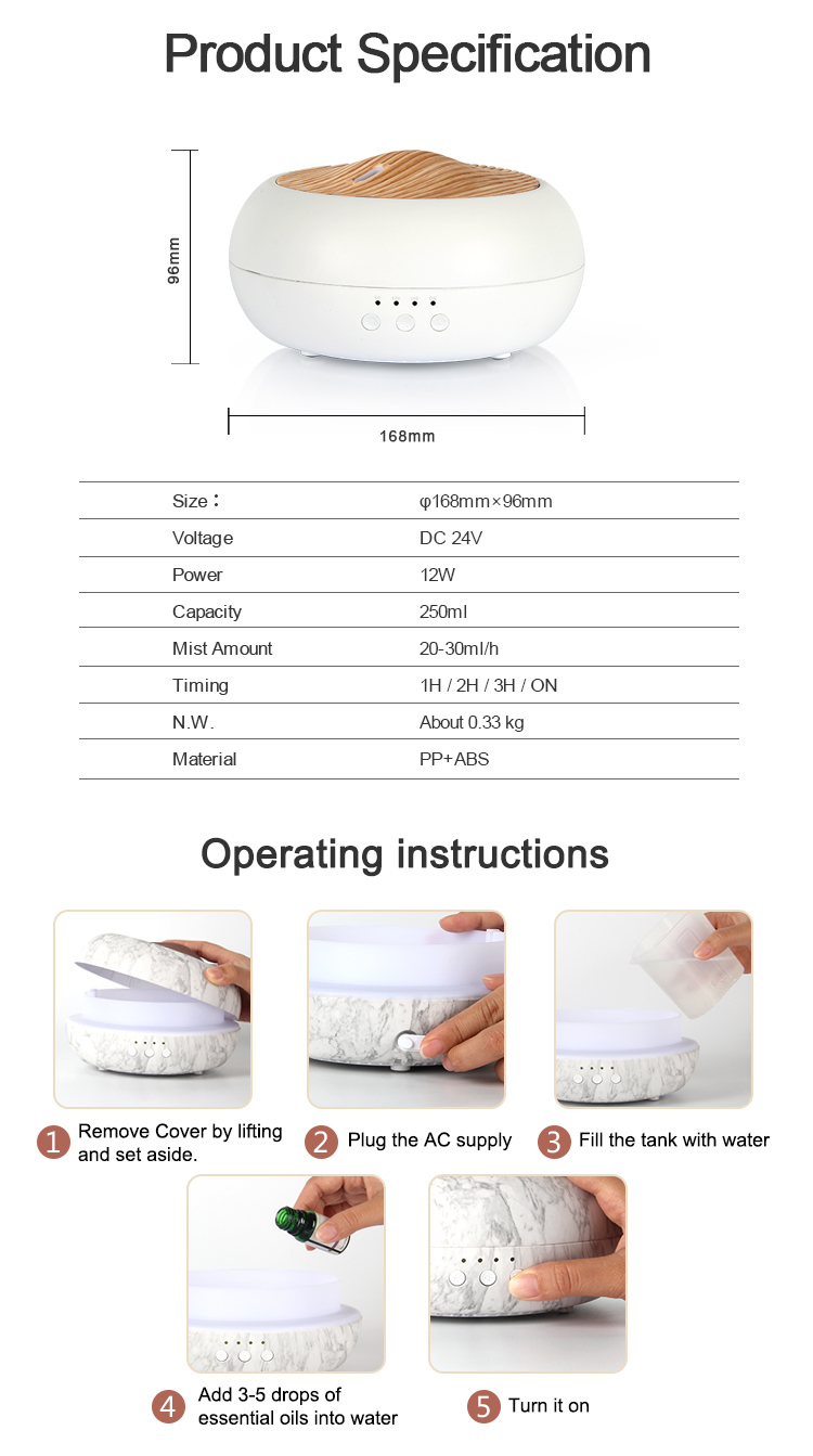 HOMEFISH OEM Aromaterapia Difusores Aromaterapia Aromatherapy Mini Air Diffuser Defuser Diffusor Essential Oil Aroma Diffuser