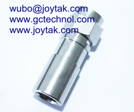 F Conn Compression Connector All Brass for RG59 Coax Cable connector to Brazil market