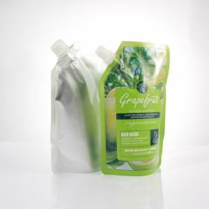 China Green Sliver Food Grade 500ml Spout Bag Flip Top Lid wholesale