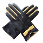 simple design thin leather gloves