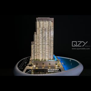 China 1/100 Scale Architectural Model Making Supplies 3D Building Missoni Dubai Residential wholesale