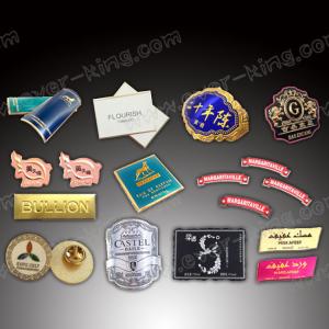 China Adhesive Metal OEM Pantone Color Spirits Spirit Labels wholesale