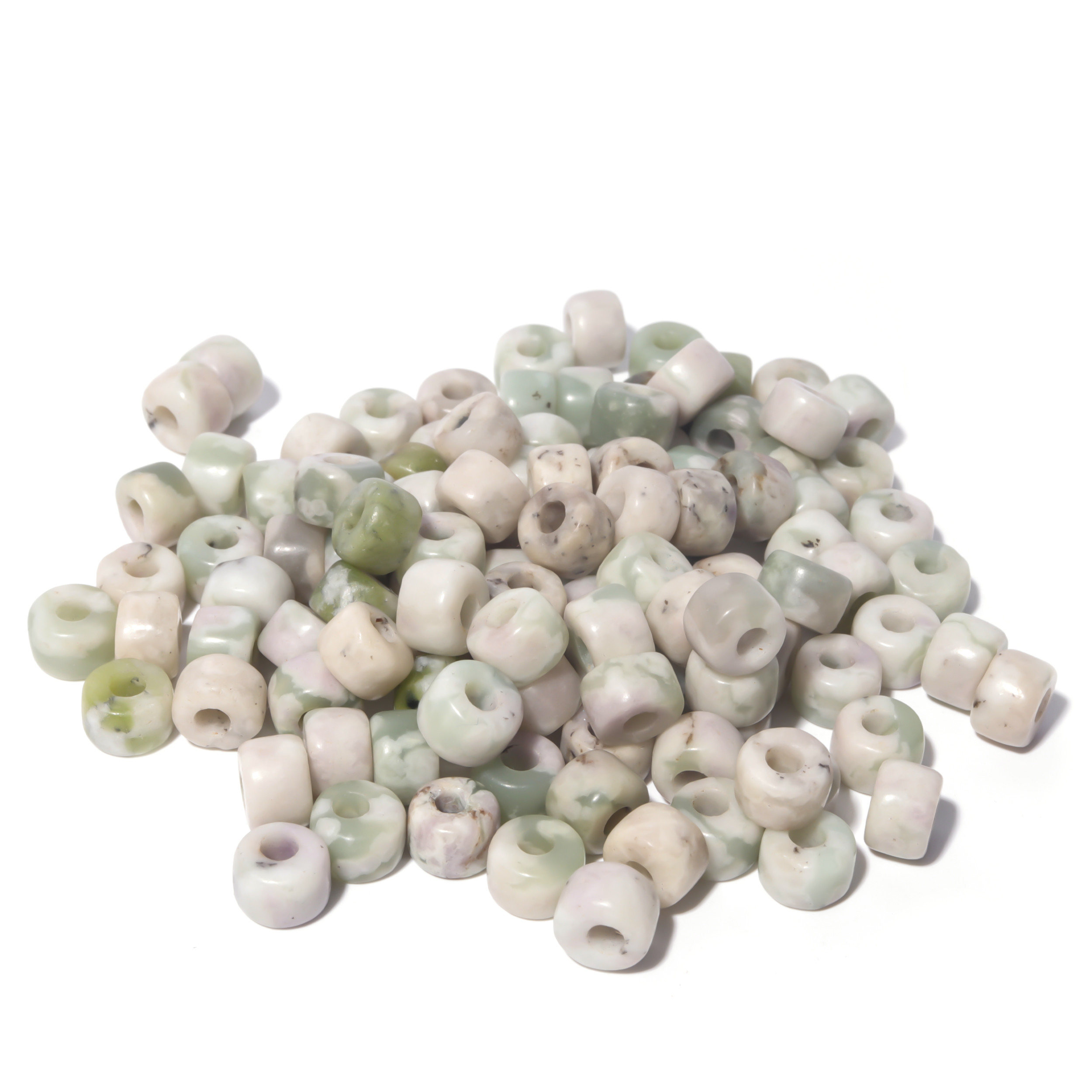 100 Colors Gemstone Forte Beads 6*8mm*2.0 Holes DIY Patterns With Rope