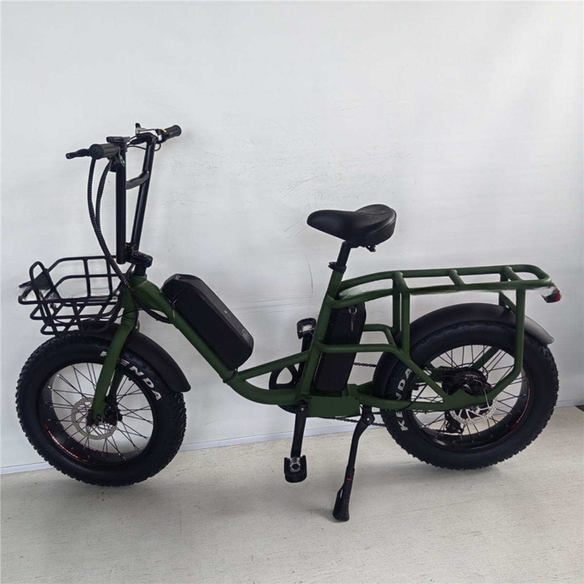 48V Electric Dual Motor 1000 Watt Long Range Fat Tire Cargo E-Bike with Fast Charging