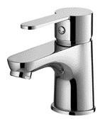 China Single Lever Wash Basin Faucet ceramic cartridge chrome Bathroom tap wholesale