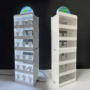 China Layers Free Combination Metal Tobacco Cigarette Display Cabinet Rack wholesale