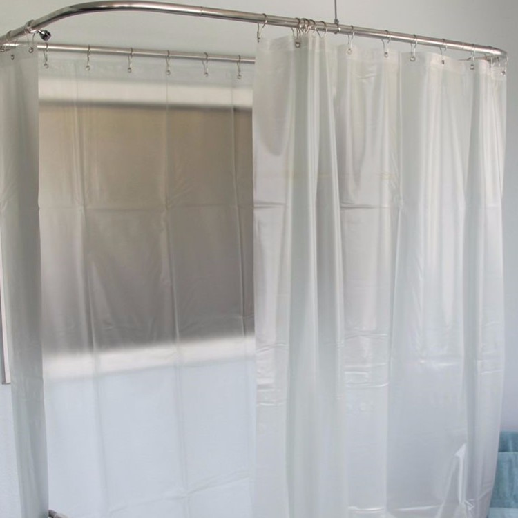 Water Repellent PEVA Plastic Shower Curtains Anti Bacteria With Magnets