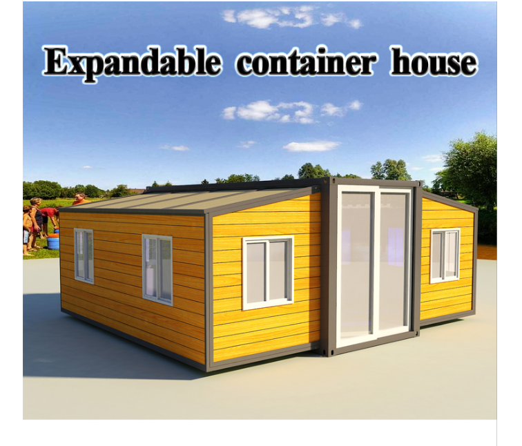 Prefab Portable Wood Expandable Container House with Light Steel Frame & Sandwich Panel