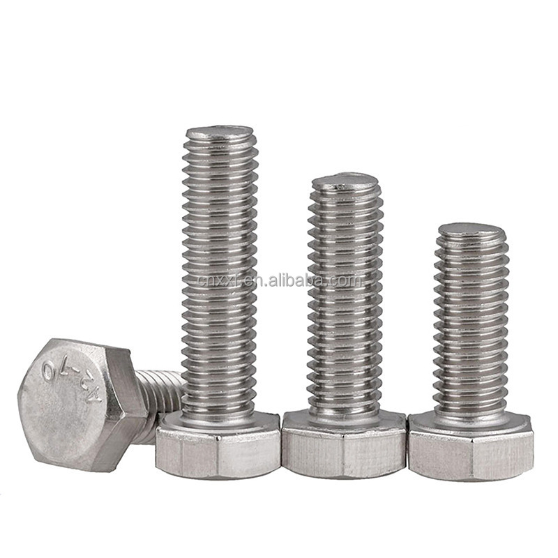 Hastelloy C-276 DIN933 M16*60mm Hexagon Head Bolt with Plain Finish ANSI Standard