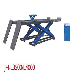 China Hydraulic Vehicle Scissor Lift Garage Runway Length 4200mm Mechanical Gear Lock wholesale