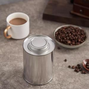 China Food Grade Airtight Coffee Container , Empty Metal Coffee Cans Customized wholesale