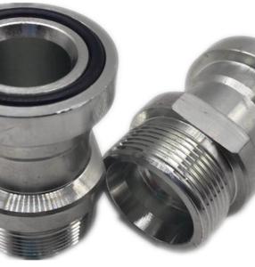 China Stainless Steel Hydraulic Hose Ferrule Fittings Adapter Connector Pipe Fittings Flange Couplings 1CFL wholesale
