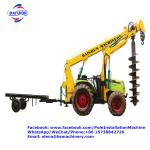 Electric Power Excavator Post Hole Borer / Hydraulic Tractor Earth Auger