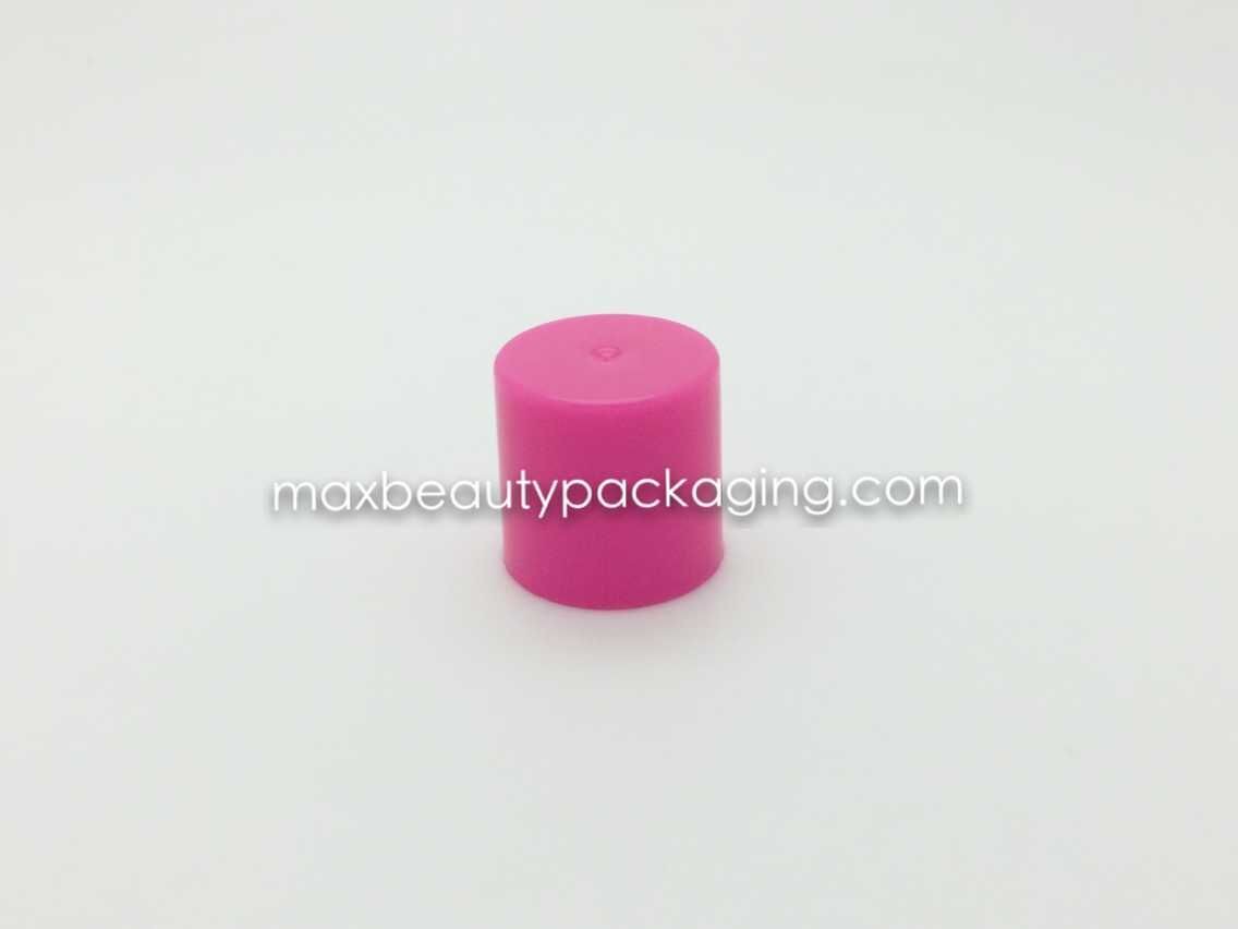 N1007 nail polish cap nail polish packaging plastic cap injection pink round cap double cap uv coating color available