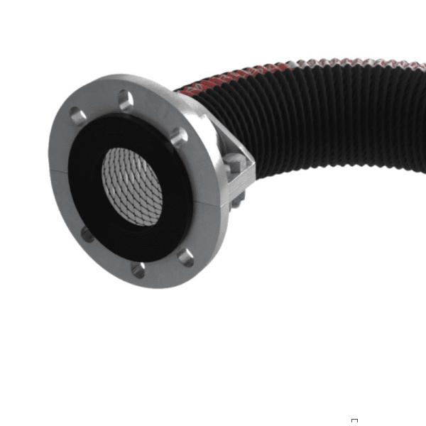 Heavy Duty Ceramic Transfer Hose Dynamic Pressure 15 Bar Leak Proof Flange