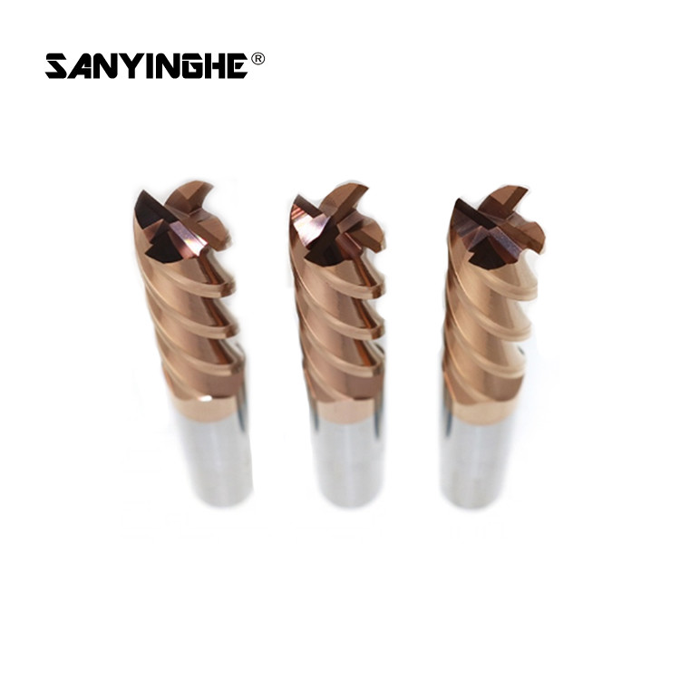 12mm Long Shank End Mill HRC55-60 4 Flutes CNC Milling Cutter Flat Carbide
