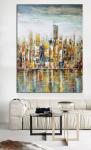 Contemporary Oil Paintings , Professional Modern Cityscape Wall Canvas