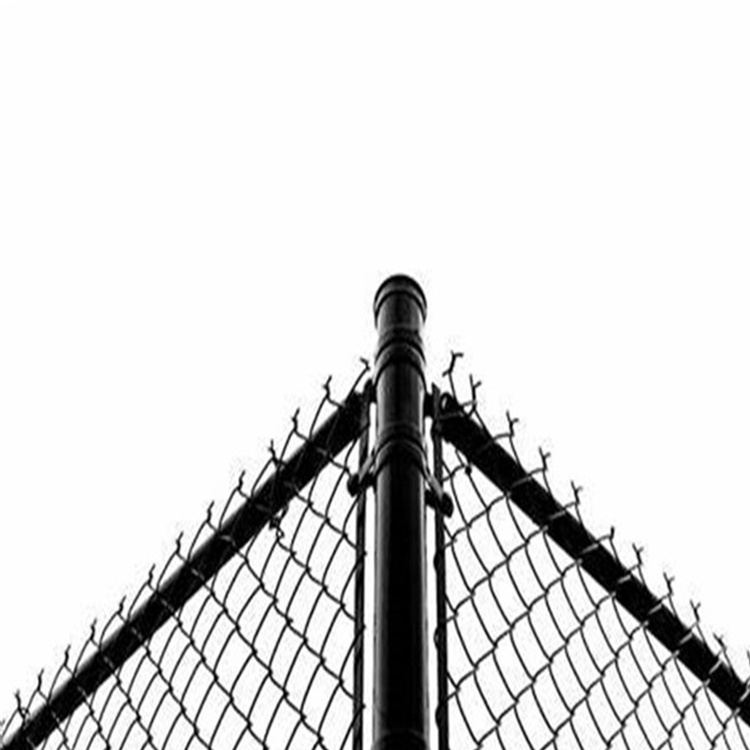Silvery Diamond Wire Mesh Galvanized Chain Link Fence 50 Feet Length